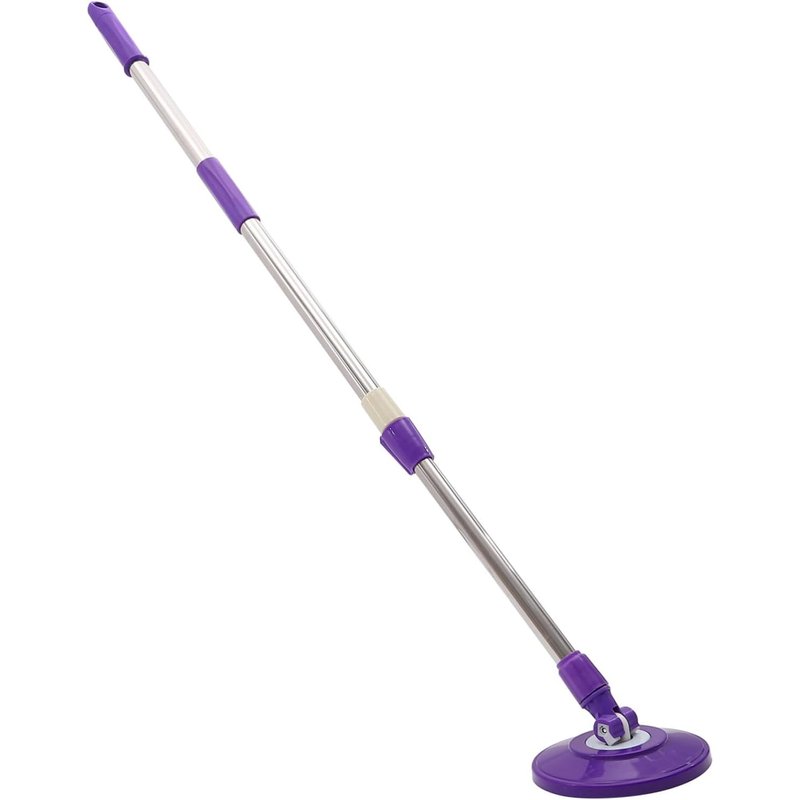 Mop Pole Mop Replacement Head Accessories Tool Adjustable Scraper Telescope Cleaning Products Turn Stainless Steel Mop Stick Purple