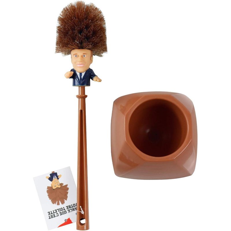 Macron Toilet Brush Humorous Toilet Brush Funny & Unusual Gift Idea Secret Santa Humour Fun Corner