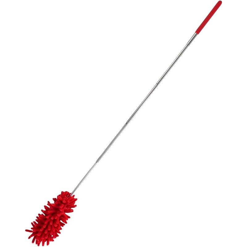Duster-Extendable Duster with Telescopic Handle,Long Spider Cloth Duster for Cleaning,Washable Cover,Dust Mop-Plastic,Polyester