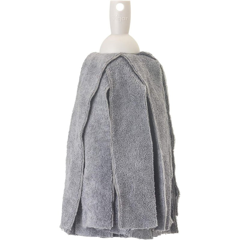 Mop Refill-Universal Thread-10 x 10 x 15 cm-Washable Microfiber-Maximum absorption-For All Floor Types-Grey