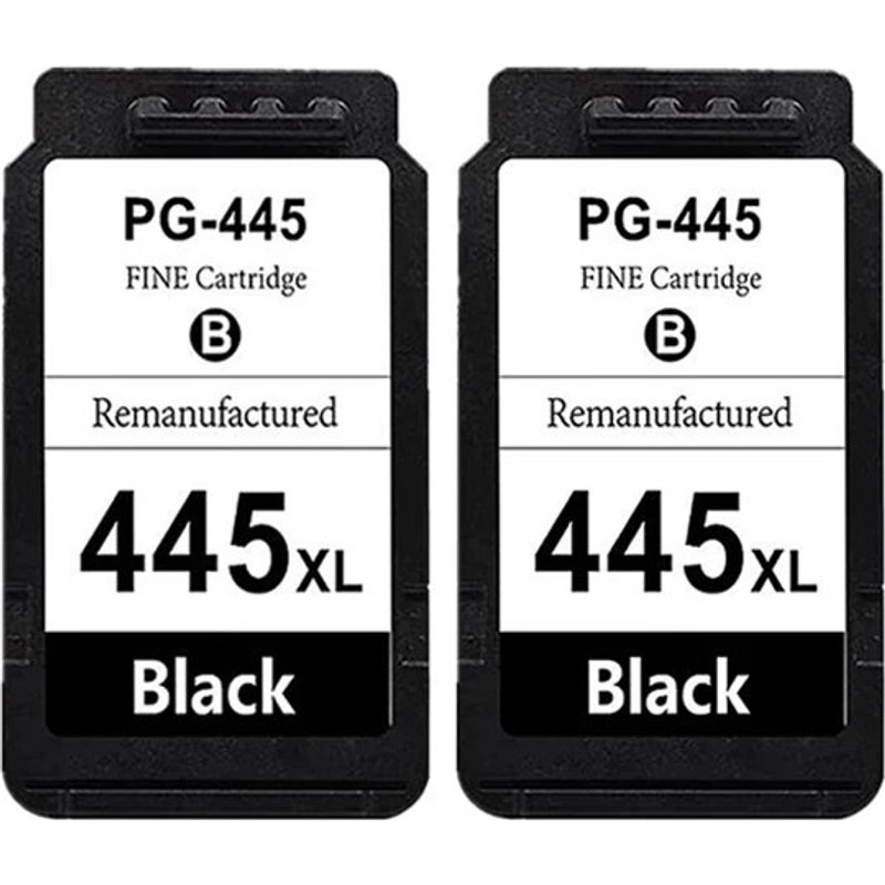 (2Black) Cartouche d'encre PG445 CL446 PG 445 CL 446, Compatible avec Pixma MX494 MG2440 MG2540 MG2940 IP2840 MG2545 TS3140 MG3040 TR4540