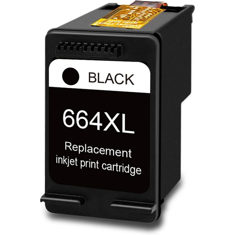 (664xl 1bk) 664 XL 664XL cartouche d'encre couleur reconditionnée Premium pour 664 pour imprimante DeskJet Ink Advantage 1115 2675