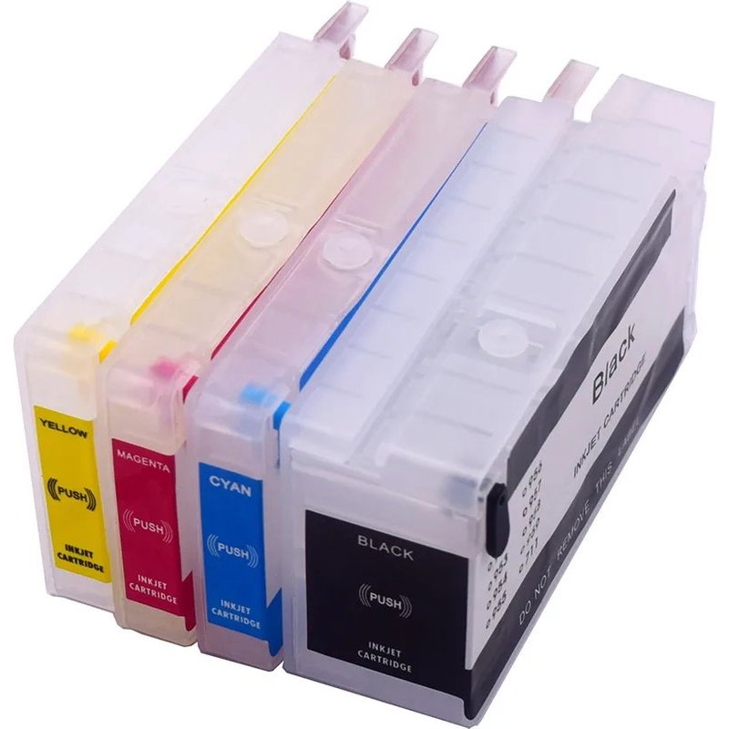 Cartouche d'encre rechargeable vide pour 711 avec puce ARC pour Designjet T120 T520 pour imprimante 711