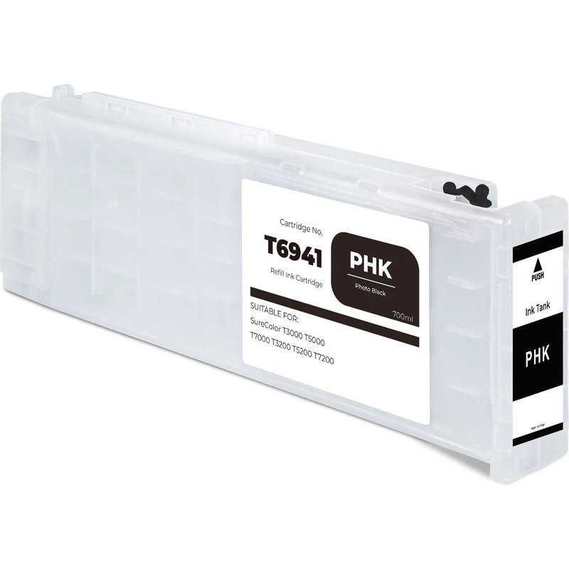 (PBK) T6941-T6945 700ml recharge de cartouche d'encre avec puce Ă u unique imprimante SureColor T3000 T5000 T7000 T3070 T5070 T7200