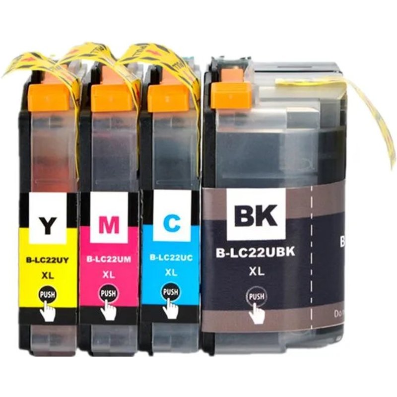 (1 Set) Compatible LC22UXL 22UXL LC22U Book ine Cartouche D'encre Pour Brother DCP-J785DW MFC-J985DW Imprimante