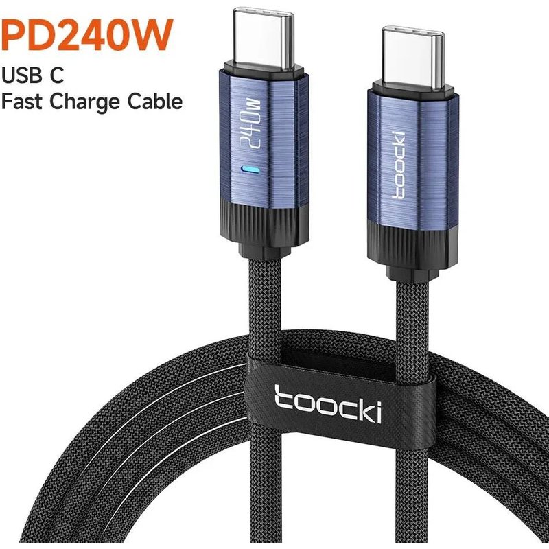 (2m¿240W) Toocki-Câble USB C vers USB Type C, 240W, 48V, 5A, PD3.1, Charge Super Rapide pour iPhone 15, Pro , Samsung S23, MacPle, 93wei, Xiaomi