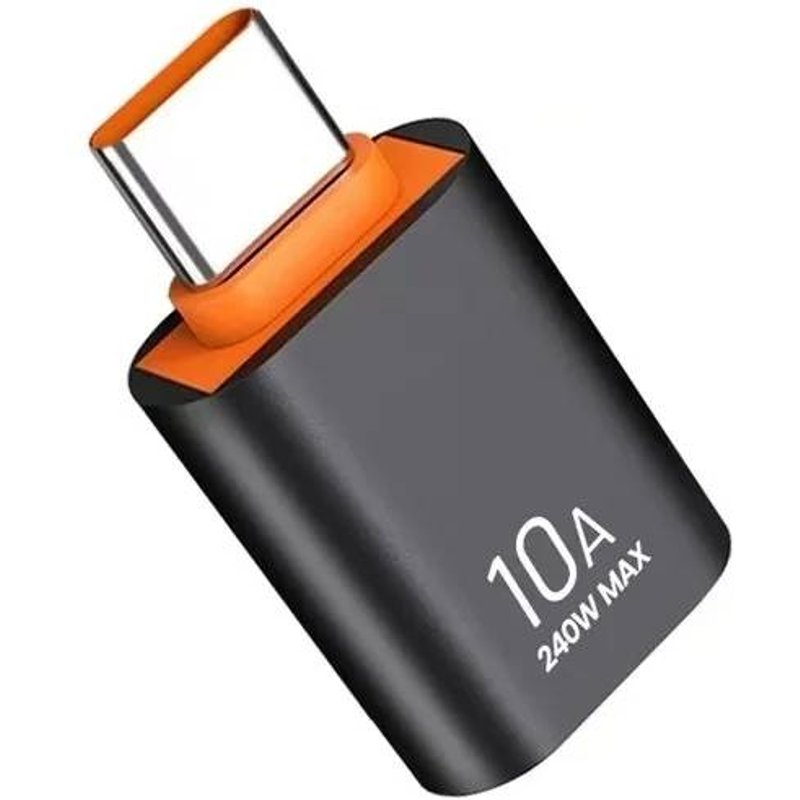 (Black A) Adaptateur OTG 10A /6AUSB A vers USB C, convertisseur de Type C vers USB 3.0 pour Xiaomi 14 MacBook, connecteur USB vers Type C OTG