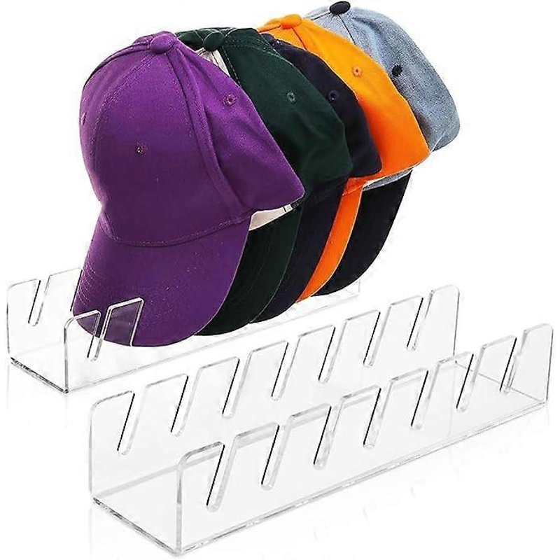 Lot De 2 Supports De Rangement Pour Casquettes De Baseball, En Acrylique, Pour 14 Casquettes