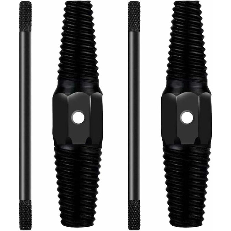 Kit d'extraction de boulons de tuyaux, extracteur de vis endommagé, extracteur de vis double, extracteur de tuyaux en acier au carbone avec barre de rappel pour retirer les tuyaux en acier cassés