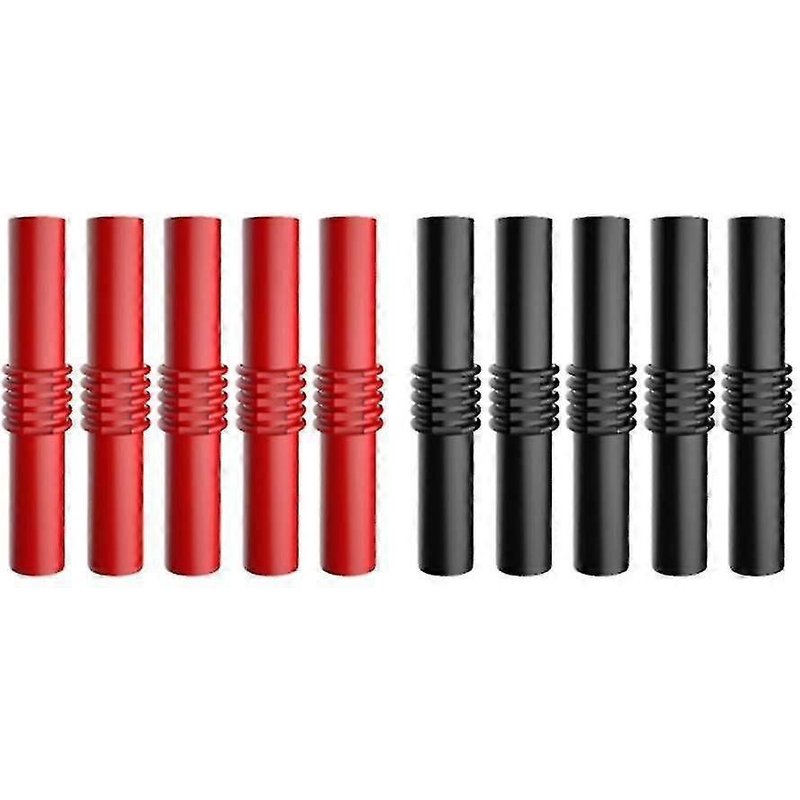 Rallonges isolées PVC 4mm - Lot 10 P7023 femelle-femelle - Connecteurs