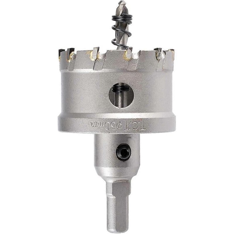 Fraise-Trou à Dents Carbure Tungstène 50mm - Scie-Cloche pour Acier Inoxydable et Métal - Professionnel