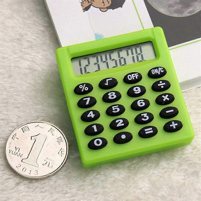 Calculatrice poche mini solaire - 8 chiffres base - École bureau