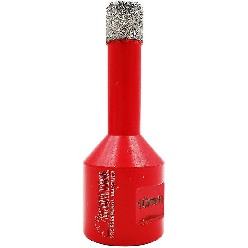 Foret Diamanté 10mm Fileté M14 - pour Perçage à Sec Carrelage, Granit, Marbre