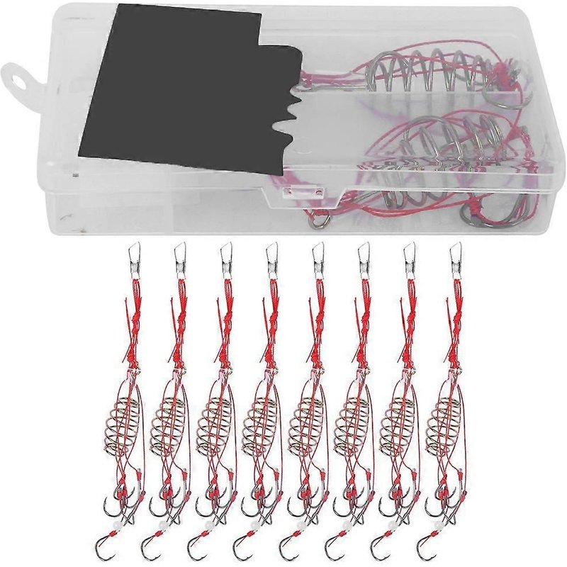 Lot De 20 À 25 Hameçons De Pêche Explosifs - Leurres Lumineux - Avec Cages Et Ressorts En Acier Inoxydable