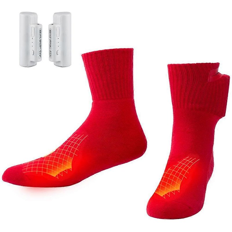 Chaussettes Chauffantes Électriques Unisexe - Rechargeables Lavables - 2500mah
