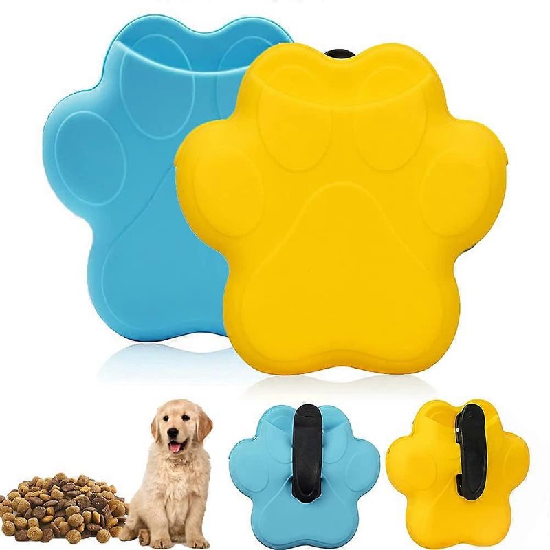 Pochette Friandises Chien Silicone - Lot De 2 - Clip Ceinture - Dressage Portable