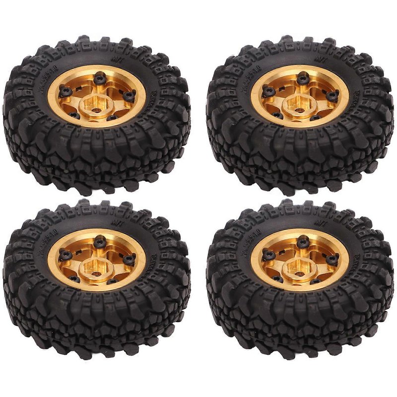 Pneus RC 20 pouces laiton - FMS FCX24 1/18/24 Crawler doré