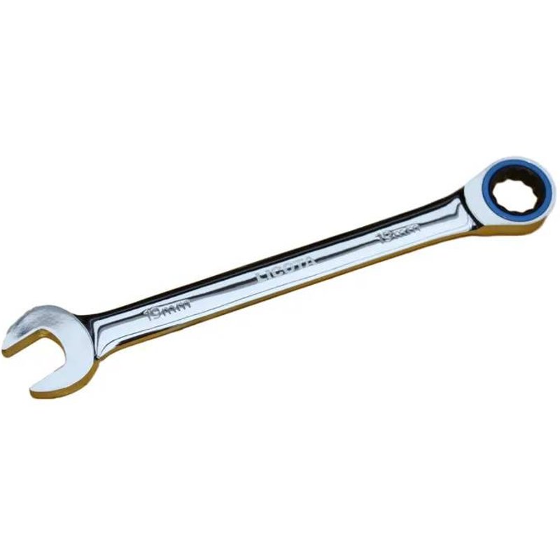 Clé à cliquet 34mm, 72 dents, qualité industrielle, polie, clé à pipe à cliquet