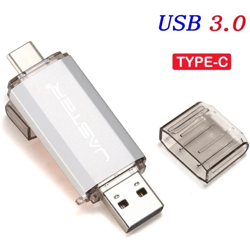 clé USB Type C Pen Drive 512GB 256GB 128GB 64GB 32GB 16GB 8G clé USB 3.0 pour appareil type-c 8 Go Argent