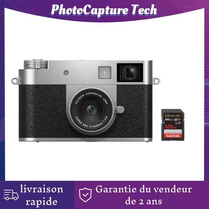 FUJIFILM X half Argent + SanDisk Extreme PRO UHS-I 128 Go