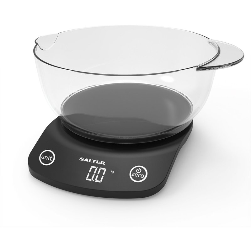 Salter 1074 Bkdreu16 Vega Digital Kitchen Scale With Bowl