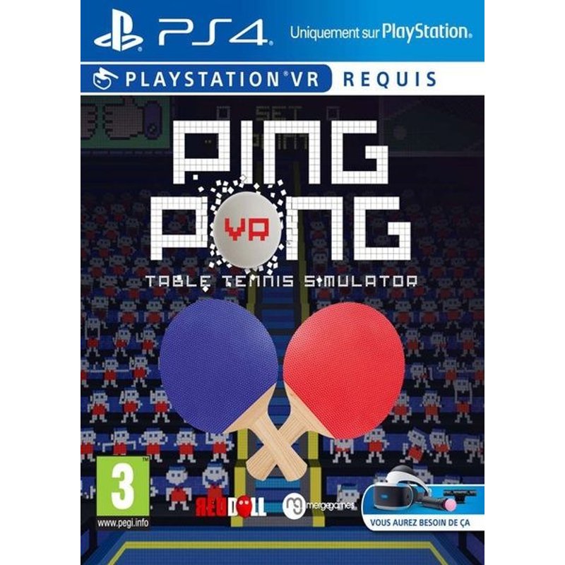 Ping pong table tennis simulator VR PS4