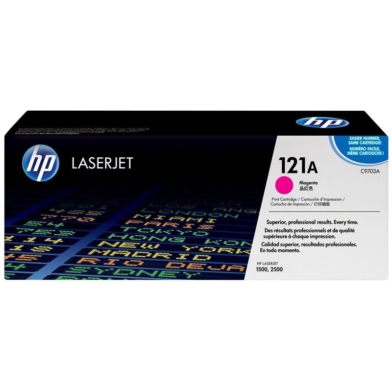 HP 121A - Magenta - original - LaserJet - cartouche de toner (C9703A) - pour Color LaserJet 1500, 1500L, 1500L xi, 2500, 2500L, 2500Lse, 2500n, 2500tn