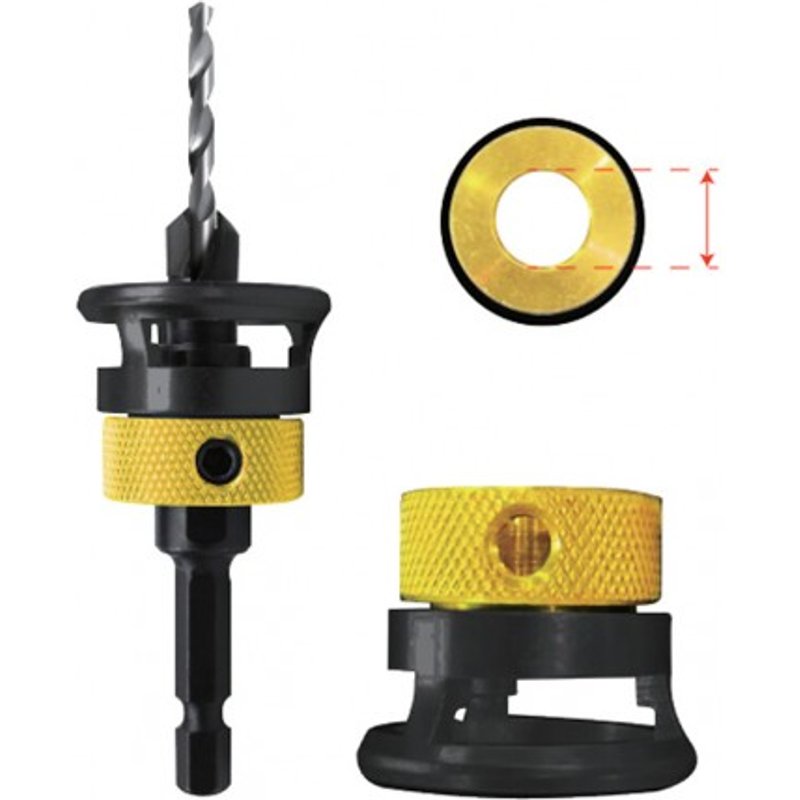 Butée de perçage profondeur 6 mm en aluminium FISCH FAMMAB