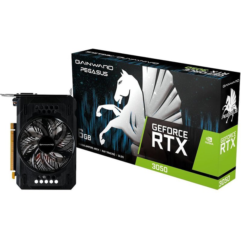 Gainward GeForce RTX 3050 Pegasus, GeForce RTX 3050, 6.0 GB GDDR6, PCI-Express