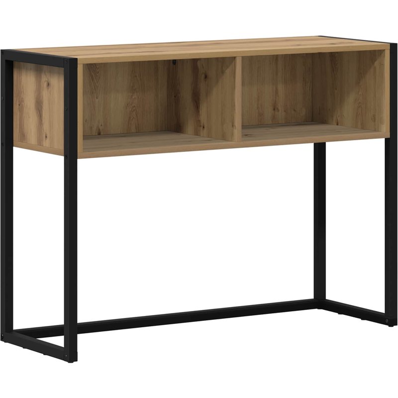 vidaXL Table d'appoint avec stockage Chêne artisan 100 x 36 x 75 cm