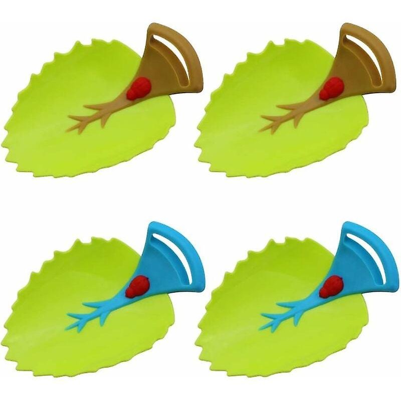 Lot de 4 rallonges de robinet en forme de feuilles pour évier, pour les tout-petits et les enfants qui se lavent les mains