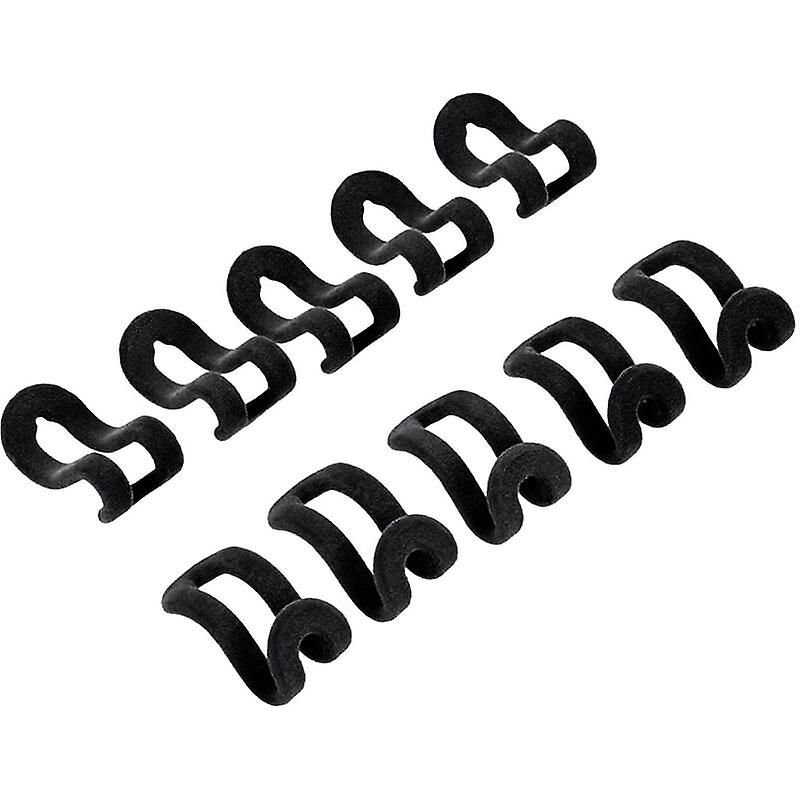 Schrankaufhänger Verbindungshaken, Samtaufhänger Kaskadenhaken Aufhänger-Verlängerungshaken, Kaskadenaufhänger-Verlängerungsclips (Noir, 10 Pièces)