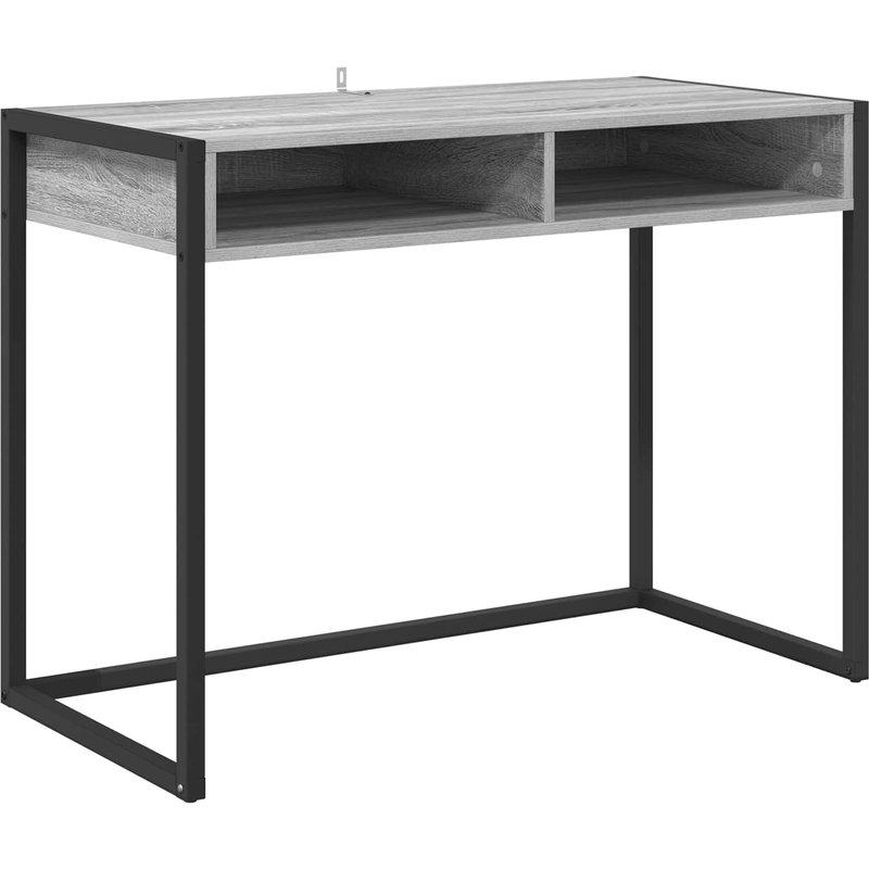vidaXL Bureau Gris Sonoma 100 x 50 x 75 cm Bois d'ingénierie