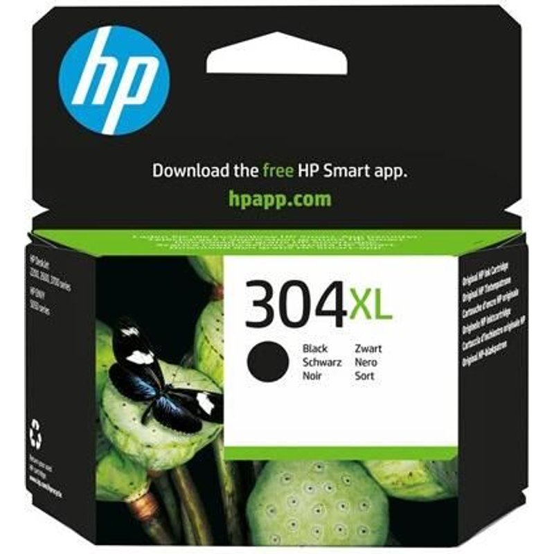 HP 304XL - À rendement élevé - noir - original - blister - cartouche d'encre - pour AMP 130; Deskjet 26XX, 37XX; ENVY 50XX
