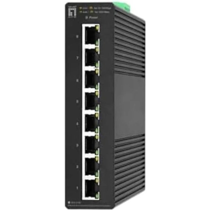 Commutateur intelligent - LEVELONE - IGS-2108 - 8 ports - Gigabit industriel - Auto-négociation