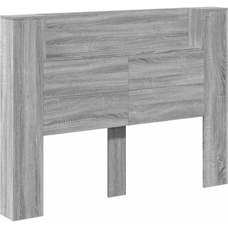 vidaXL Tête de lit Gris Sonoma 140 x 16,5 x 103,5 cm Bois d'ingénierie