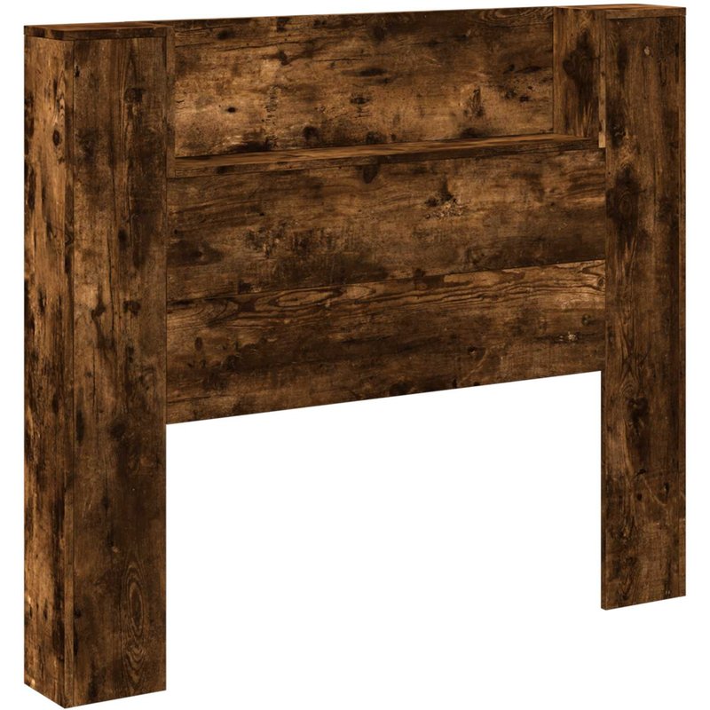 vidaXL Tête de lit Chêne fumé 120 x 16,5 x 103,5 cm Bois d'ingénierie