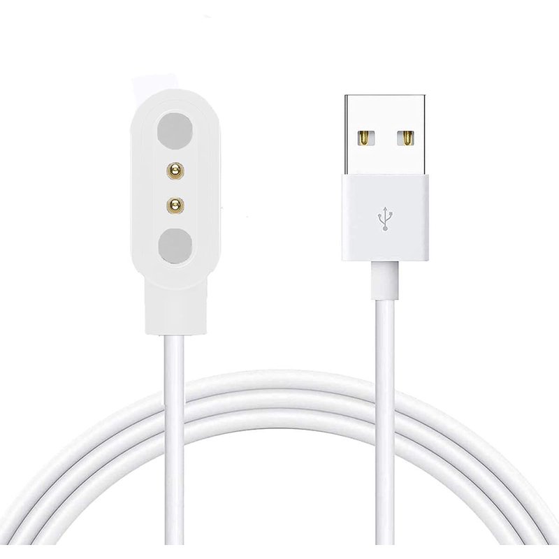 Câble De Charge Compatible Avec La Montre Intelligente Gawear Pour Homme 1,96"" K57, Câble De Chargement, Station De Charge Pour Montre Connectée Lige K57 / Gawear K57 (Blanc)