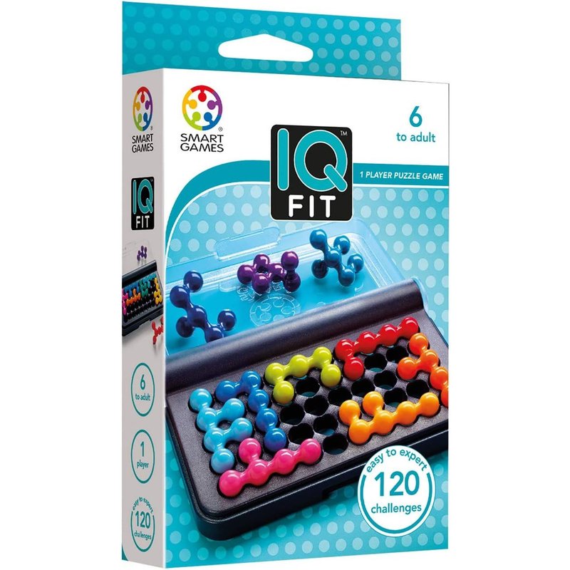 Nsiecd-- Iq Fit - Jeu Casse Tête - Jeu De Réflexion - 120 Défis - 2d Et 3d - Niveau Facile À Expert - Encastre Les Pièces Correctement - 1 Joueur - A Partir De 6 Ans