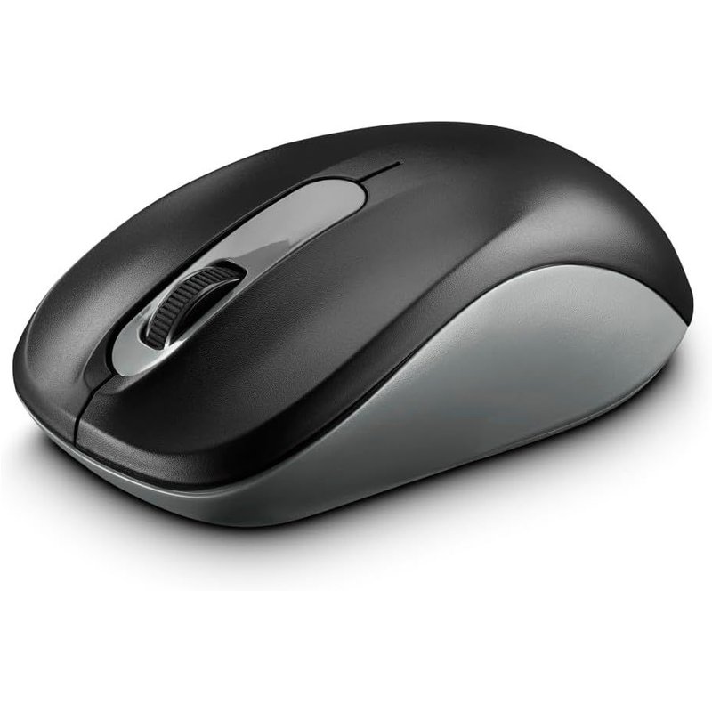 NSIECD-Souris sans Fil Optique AMW-200 (3 Touches -Technologie 2.4Ghz, Capteur 1600 dpi, Nano Recepteur USB, Technologie Smart-Link, Ambidextre) Noir