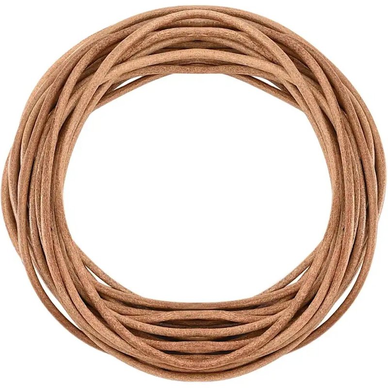 vidaXL Corde en Cuir Marron Ø3 mm x 5 m Cuir