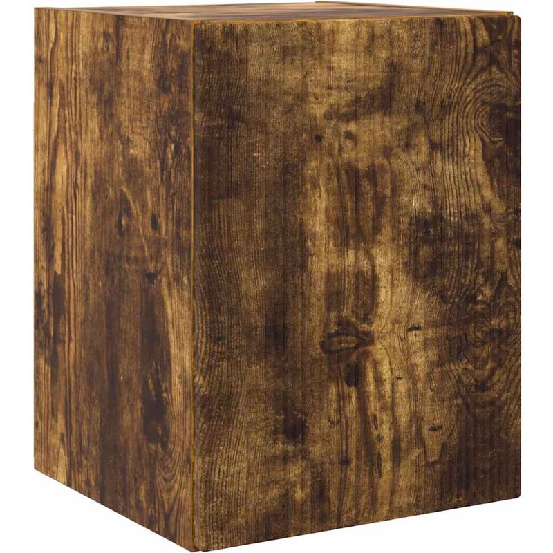 vidaXL Meuble TV mural ChĂȘne fumĂ© 30 x 31 x 40 cm Bois d'ingĂ©nierie