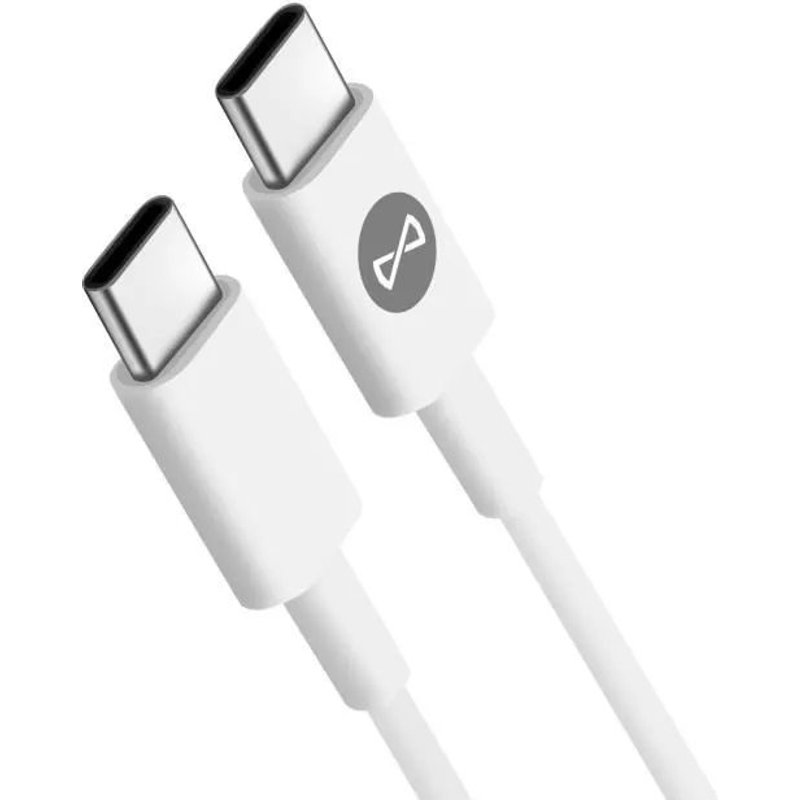 Câble USB-C vers USB-C Power Delivery 60W Charge synchronisation Forever Blanc