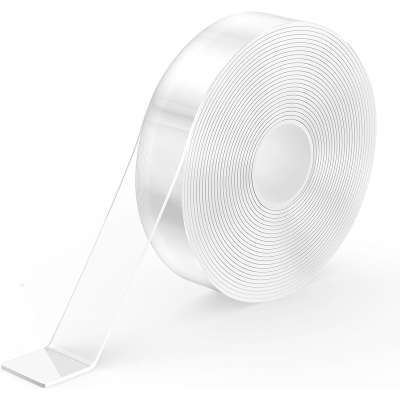 Ruban Adhésif Double Face Extra Fort,5M Ruban Adhésif Double Face Transparent Sans Trace,Amovible,Résistant 2cm Largeur