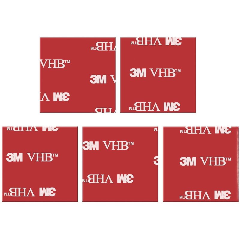5 Pièces Ruban Adhésif Double Face Extra Fort,Adhesif Double Face,Imperméable et Résistant aux Hautes Températures,Peut être Utilisé pour La Décoration,Voiture,Réparation,Fixation (30mm*30mm)