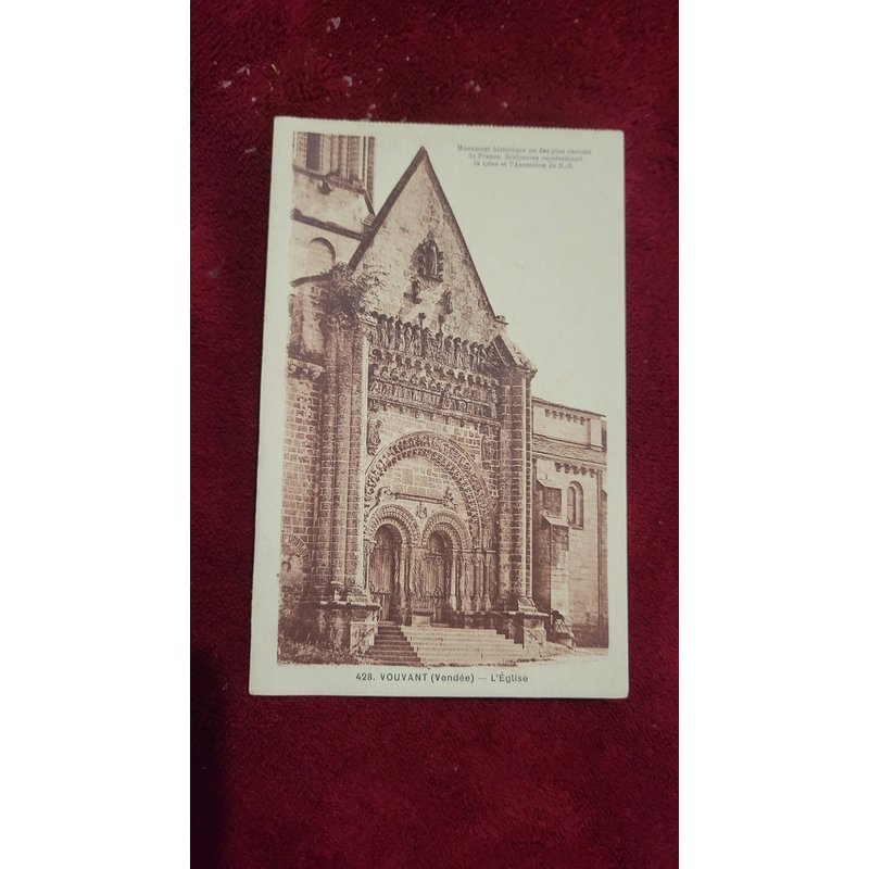 L'église De Vouvant - Années 50 Ou 60