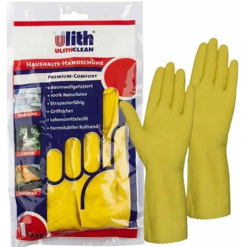 Gants ménagers Premium-Comfort taille M/8 jaune