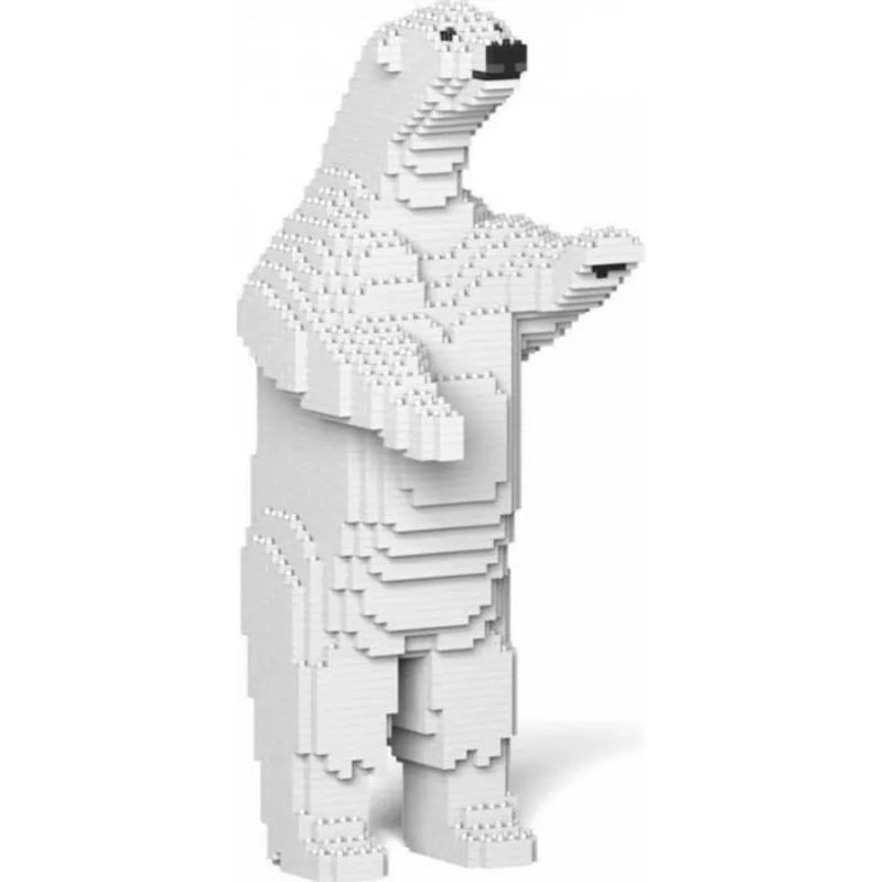 Jeux de construction - JEKCA - Ours Polaire Debout - Blanc - À monter soi-même - À partir de 6 ans