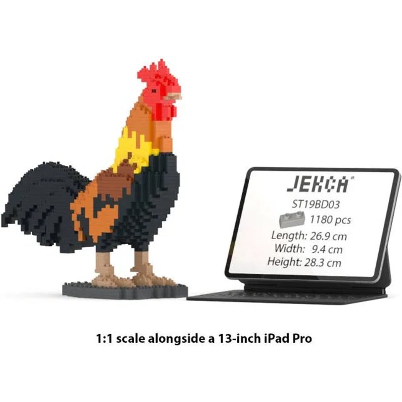 Blocs de construction - JEKCA - Coq - 1180 pièces - 14 ans et plus - Plastique durable