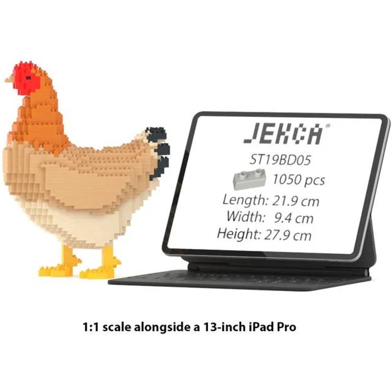 Blocs de construction - JEKCA - Poule - 1050 pièces - 14 ans et plus - Plastique durable